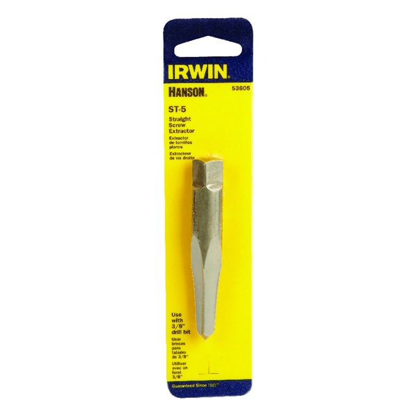 Irwin Hanson 3/8 in. X 3/8 in. D Carbon Steel Straight Screw Extractor 7 in. 1 pc 53605